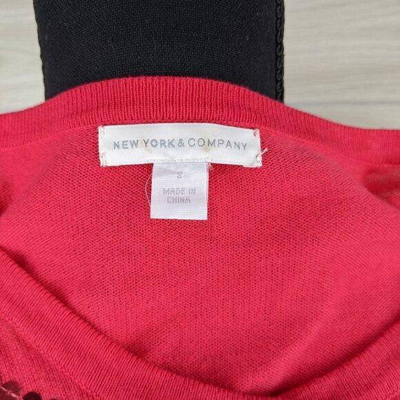 Sequined Cardigan Pink Cardigan Sweater - Picture 2 of 6